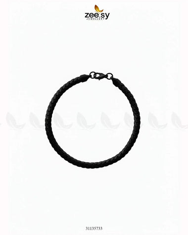 Moon Small Lace Bracelet for Men Black Bracelet - Zeesy Jewellery Pakistan | Premium Artificial & Imitation Jewellery