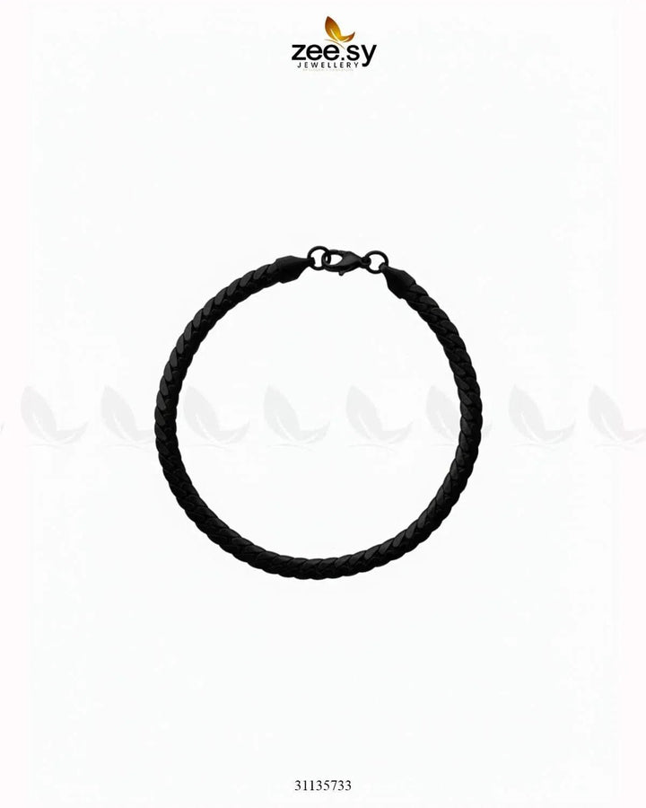 Moon Small Lace Bracelet for Men Black Bracelet - Zeesy Jewellery Pakistan | Premium Artificial & Imitation Jewellery