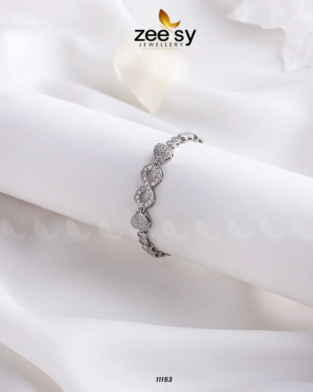 Spring Cuff Bracelets Silver Bracelet - Zeesy Jewellery Pakistan | Premium Artificial & Imitation Jewellery