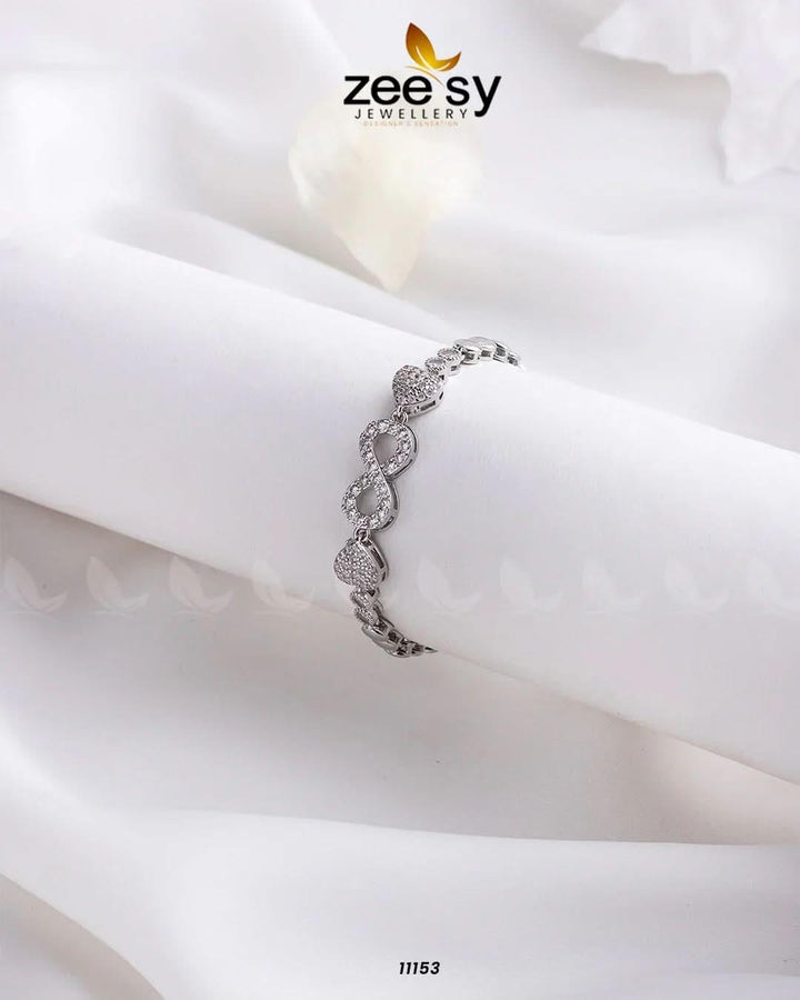 Spring Cuff Bracelets Silver Bracelet - Zeesy Jewellery Pakistan | Premium Artificial & Imitation Jewellery