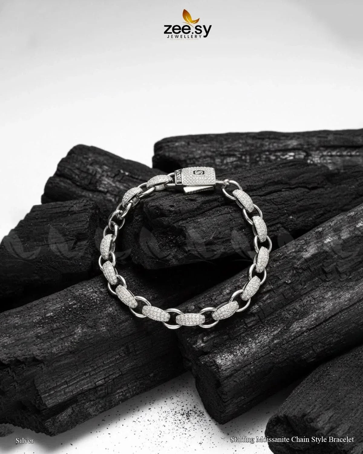 Starling Moissanite Charm Style Bracelet Bracelet - Zeesy Jewellery Pakistan | Premium Artificial & Imitation Jewellery