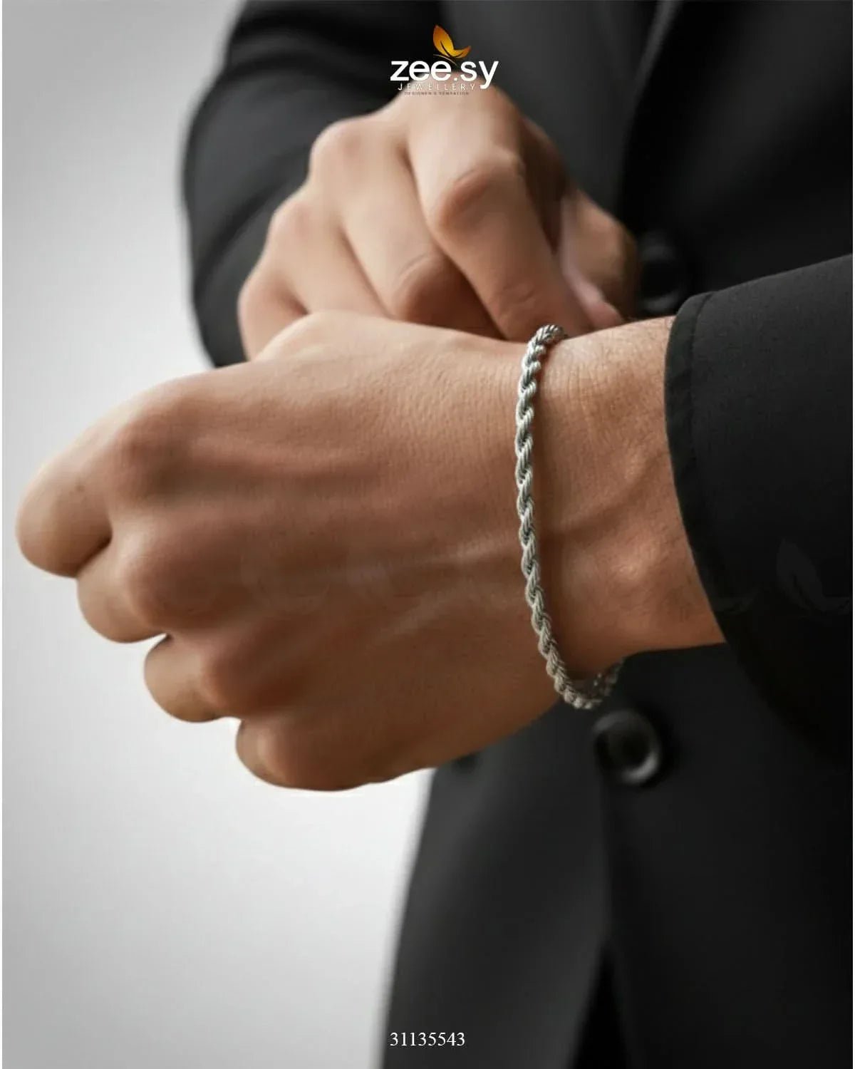 Storm Medium Rope Bracelet for Men Bracelet - Zeesy Jewellery Pakistan | Premium Artificial & Imitation Jewellery
