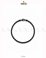 Storm Small Rope Bracelet for Men Black Bracelet - Zeesy Jewellery Pakistan | Premium Artificial & Imitation Jewellery