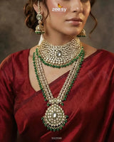 Jeweled Traditionnal Grand Bridal Set Bridal - Zeesy Jewellery Pakistan | Premium Artificial & Imitation Jewellery