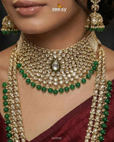 Jeweled Traditionnal Grand Bridal Set Bridal - Zeesy Jewellery Pakistan | Premium Artificial & Imitation Jewellery
