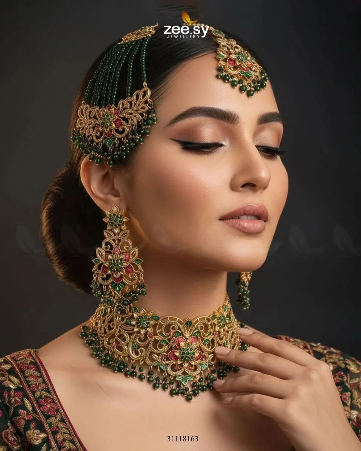 Primrose Bridal Set Bridal Set - Zeesy Jewellery Pakistan | Premium Artificial & Imitation Jewellery