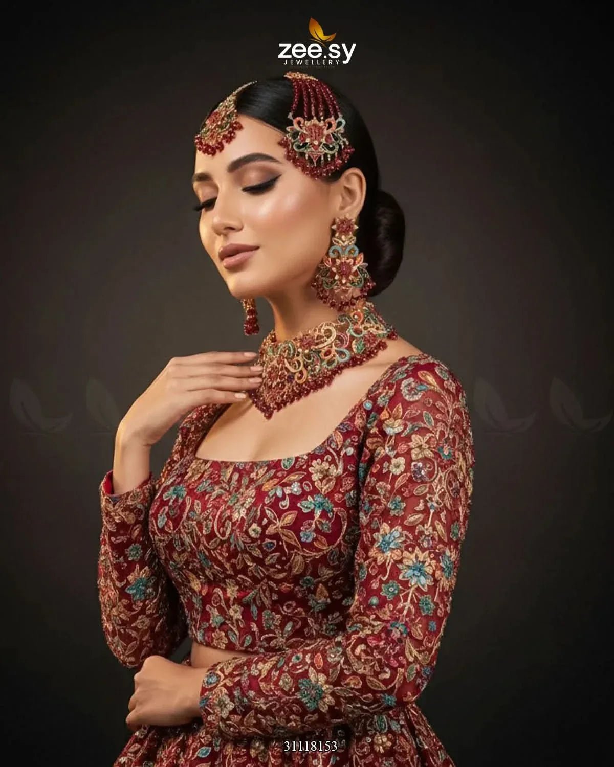 Primrose Bridal Set Bridal Set - Zeesy Jewellery Pakistan | Premium Artificial & Imitation Jewellery