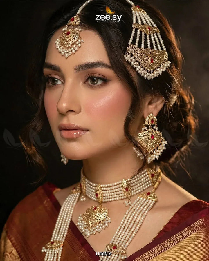 Bridal-0048 Bridal Set - Zeesy Jewellery Pakistan | Premium Artificial & Imitation Jewellery