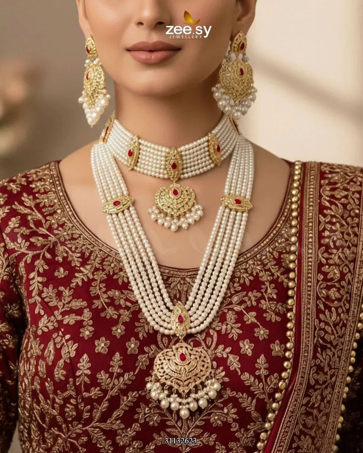 Bridal-0048 Bridal Set - Zeesy Jewellery Pakistan | Premium Artificial & Imitation Jewellery