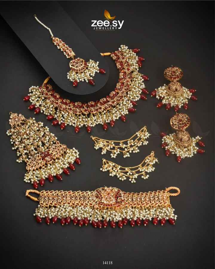 Inaya's Bridal Set Bridal Set - Zeesy Jewellery Pakistan | Premium Artificial & Imitation Jewellery