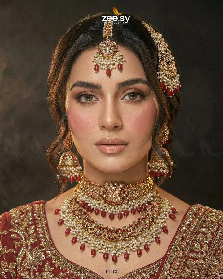 Inaya's Bridal Set Bridal Set - Zeesy Jewellery Pakistan | Premium Artificial & Imitation Jewellery