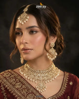Royal Heritage Kundan Bridal Set Bridal Set - Zeesy Jewellery Pakistan | Premium Artificial & Imitation Jewellery