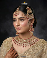 Eminent Wide Gilded Bridal Set Bridal Set - Zeesy Jewellery Pakistan | Premium Artificial & Imitation Jewellery