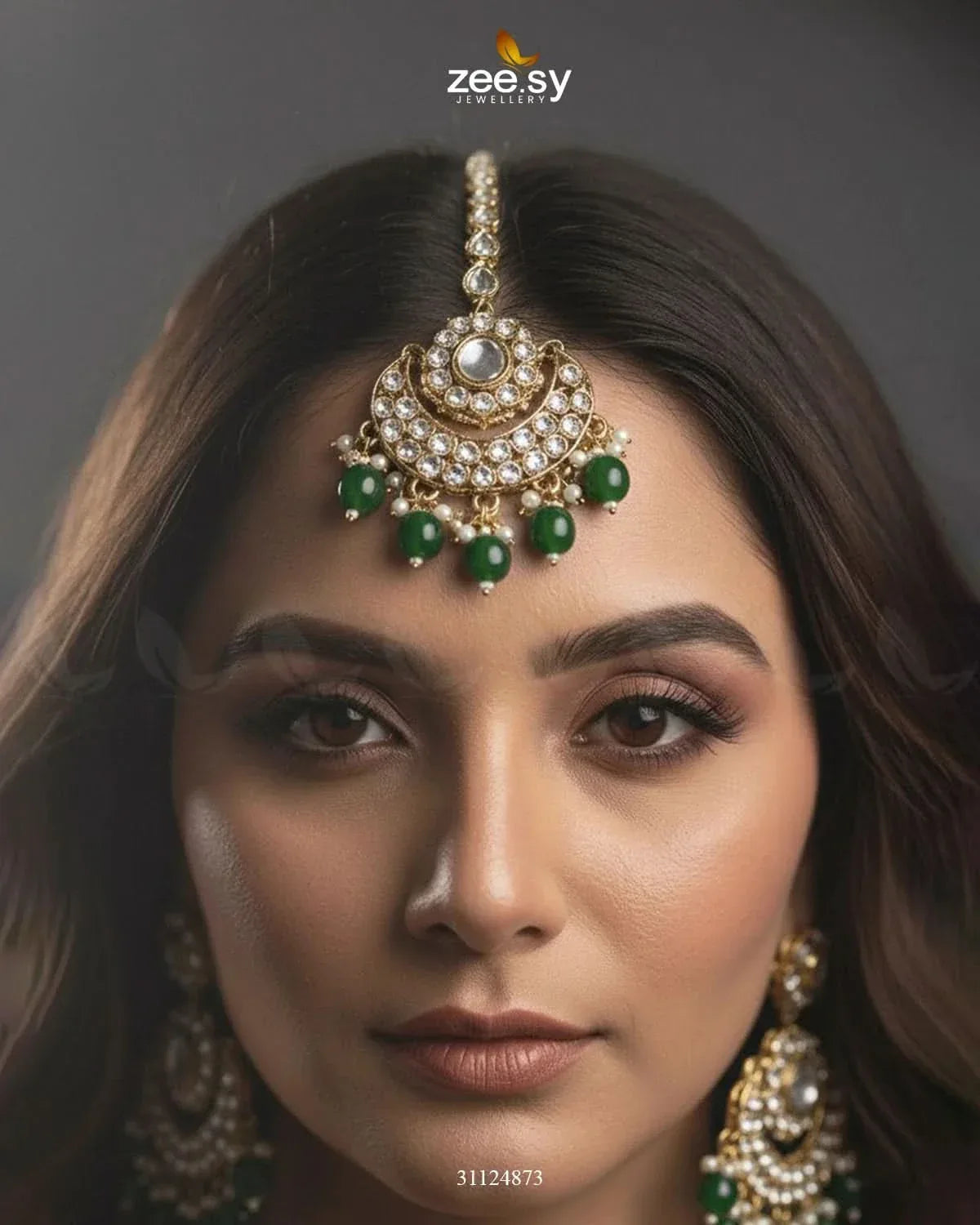 Exquisite Precious Formed Bridal Set Bridal Set - Zeesy Jewellery Pakistan | Premium Artificial & Imitation Jewellery