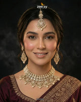 Anarkali Faux Pearl Bridal Set Bridal Set - Zeesy Jewellery Pakistan | Premium Artificial & Imitation Jewellery
