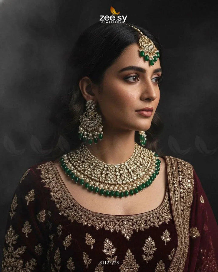 Artisan Elaborate Bridal Set Bridal Set - Zeesy Jewellery Pakistan | Premium Artificial & Imitation Jewellery