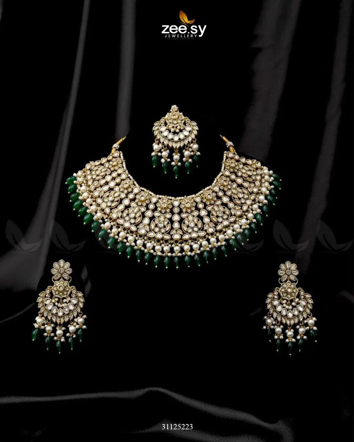 Artisan Elaborate Bridal Set Bridal Set - Zeesy Jewellery Pakistan | Premium Artificial & Imitation Jewellery