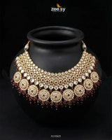 Royal Flower Kundan Bridal Set Bridal Set - Zeesy Jewellery Pakistan | Premium Artificial & Imitation Jewellery