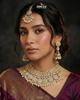 Royal Flower Kundan Bridal Set Bridal Set - Zeesy Jewellery Pakistan | Premium Artificial & Imitation Jewellery