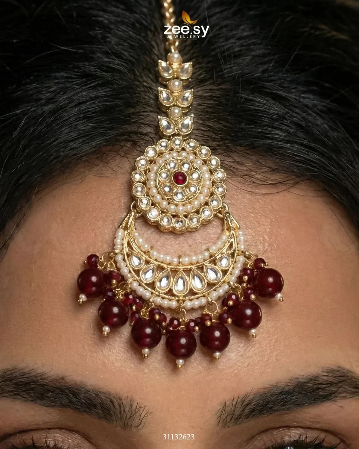Royal Flower Kundan Bridal Set Bridal Set - Zeesy Jewellery Pakistan | Premium Artificial & Imitation Jewellery