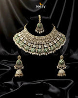 Royal Intricate Crystal Bridal Set Bridal Set - Zeesy Jewellery Pakistan | Premium Artificial & Imitation Jewellery