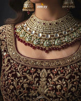 Royal Intricate Crystal Bridal Set Bridal Set - Zeesy Jewellery Pakistan | Premium Artificial & Imitation Jewellery