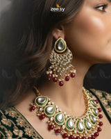 Grandeur Crystal Bridal Set Bridal Set - Zeesy Jewellery Pakistan | Premium Artificial & Imitation Jewellery