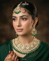 Magnificat Wide Gilded Bridal Set Bridal Set - Zeesy Jewellery Pakistan | Premium Artificial & Imitation Jewellery