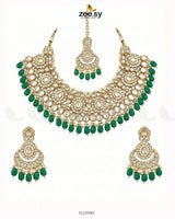 Magnificat Wide Gilded Bridal Set Bridal Set - Zeesy Jewellery Pakistan | Premium Artificial & Imitation Jewellery