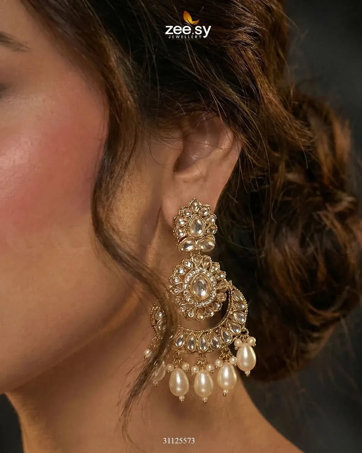Magnificat Wide Gilded Bridal Set Bridal Set - Zeesy Jewellery Pakistan | Premium Artificial & Imitation Jewellery