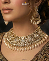 Magnificat Wide Gilded Bridal Set Bridal Set - Zeesy Jewellery Pakistan | Premium Artificial & Imitation Jewellery