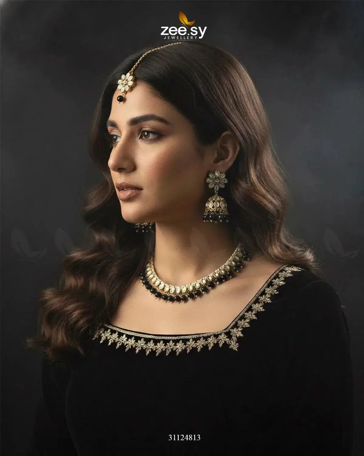 Magnificent Tonal Arch Bridal Set Bridal Set - Zeesy Jewellery Pakistan | Premium Artificial & Imitation Jewellery