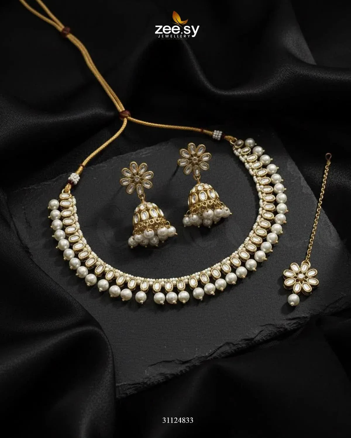 Magnificent Tonal Arch Bridal Set Bridal Set - Zeesy Jewellery Pakistan | Premium Artificial & Imitation Jewellery