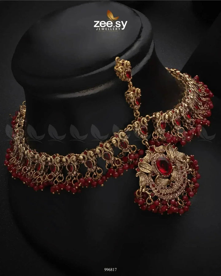Aristocratic Bridal Set Bridal Set - Zeesy Jewellery Pakistan | Premium Artificial & Imitation Jewellery