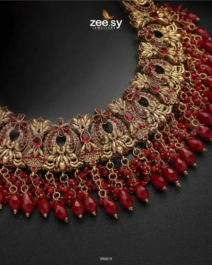 Hadiqa Bridal Set Bridal Set - Zeesy Jewellery Pakistan | Premium Artificial & Imitation Jewellery