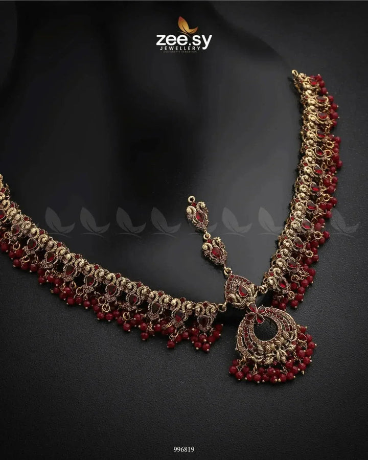 Hadiqa Bridal Set Bridal Set - Zeesy Jewellery Pakistan | Premium Artificial & Imitation Jewellery