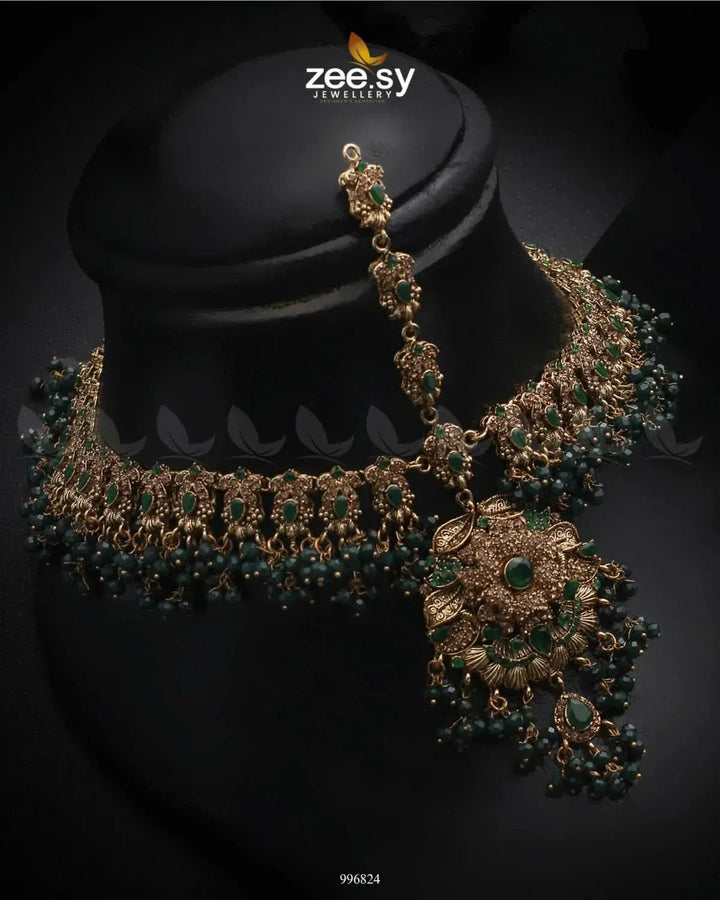 Lantana Bridal Set Bridal Set - Zeesy Jewellery Pakistan | Premium Artificial & Imitation Jewellery
