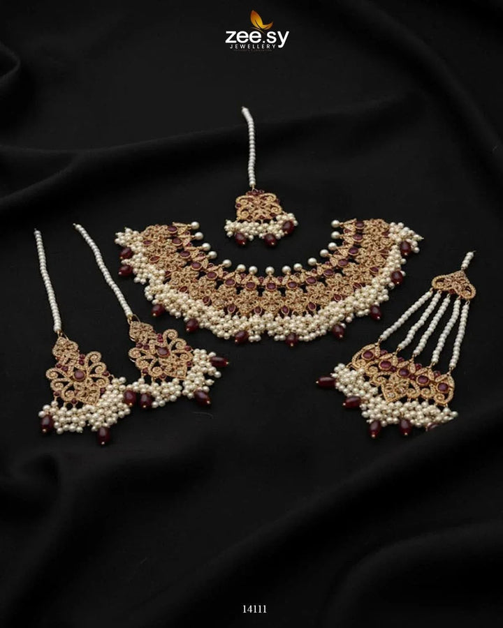 Mahira Bridal Set Bridal Set - Zeesy Jewellery Pakistan | Premium Artificial & Imitation Jewellery