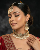 Precious Diamond CutStone Bridal Set Bridal Set - Zeesy Jewellery Pakistan | Premium Artificial & Imitation Jewellery