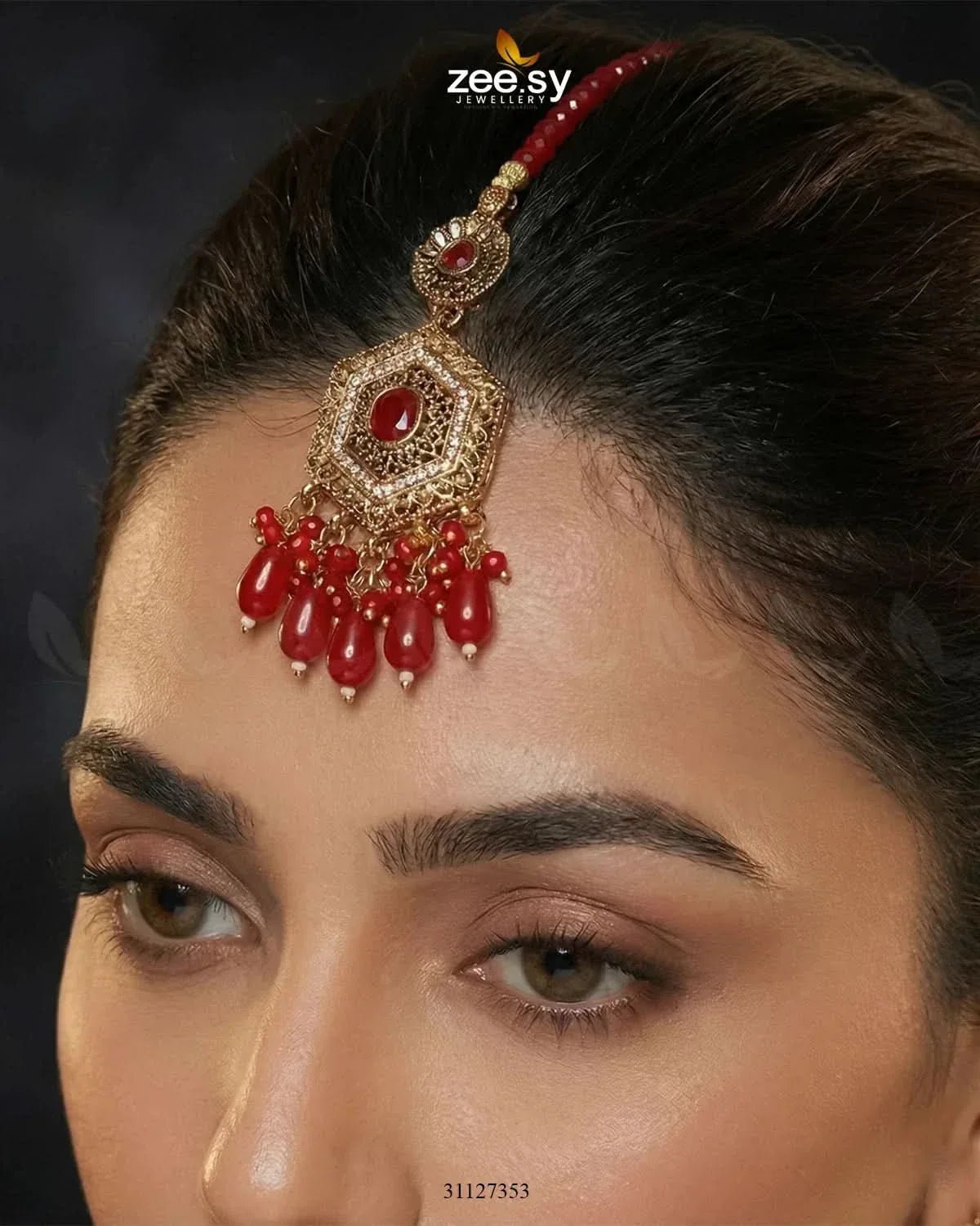 Precious Diamond CutStone Bridal Set Bridal Set - Zeesy Jewellery Pakistan | Premium Artificial & Imitation Jewellery