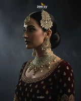 Rich Bold Hand Sculpt Bridal Set Bridal Set - Zeesy Jewellery Pakistan | Premium Artificial & Imitation Jewellery
