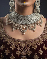 Rich Bold Hand Sculpt Bridal Set Bridal Set - Zeesy Jewellery Pakistan | Premium Artificial & Imitation Jewellery