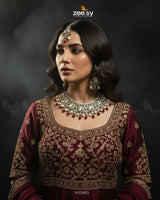 Rich Sentimental Crystal Bridal Set Bridal Set - Zeesy Jewellery Pakistan | Premium Artificial & Imitation Jewellery