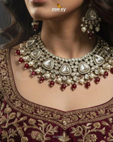 Rich Sentimental Crystal Bridal Set Bridal Set - Zeesy Jewellery Pakistan | Premium Artificial & Imitation Jewellery