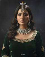Rich Sentimental Crystal Bridal Set Bridal Set - Zeesy Jewellery Pakistan | Premium Artificial & Imitation Jewellery