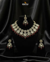 Royal Tradiitional Crystal Bridal Set Bridal Set - Zeesy Jewellery Pakistan | Premium Artificial & Imitation Jewellery