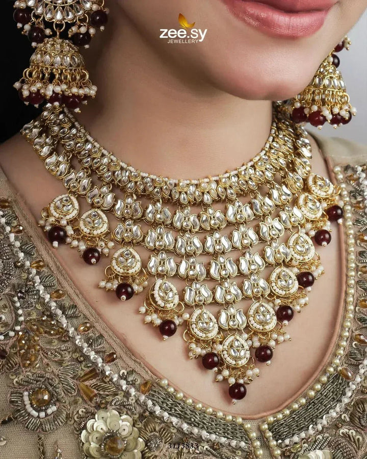 Uzma Bridal Set Bridal Set - Zeesy Jewellery Pakistan | Premium Artificial & Imitation Jewellery