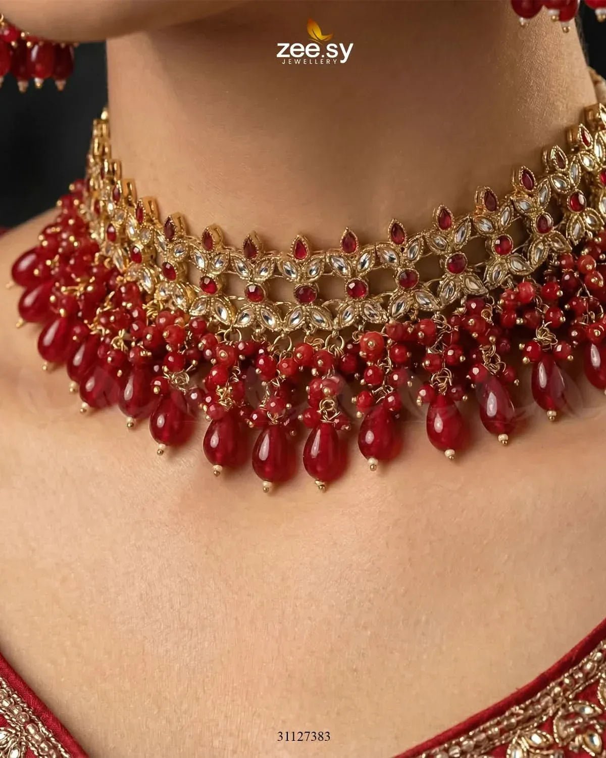 Brides Whisper Pearl Bridal Set Bridal Set - Zeesy Jewellery Pakistan | Premium Artificial & Imitation Jewellery