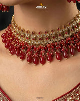 Brides Whisper Pearl Bridal Set Bridal Set - Zeesy Jewellery Pakistan | Premium Artificial & Imitation Jewellery