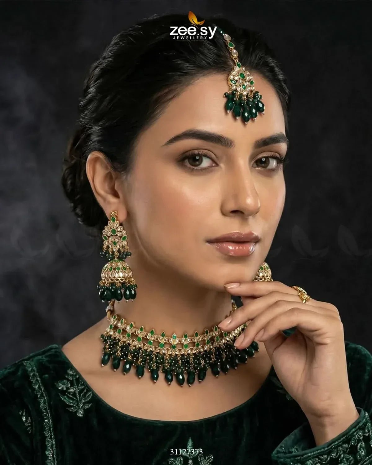 Brides Whisper Pearl Bridal Set Bridal Set - Zeesy Jewellery Pakistan | Premium Artificial & Imitation Jewellery